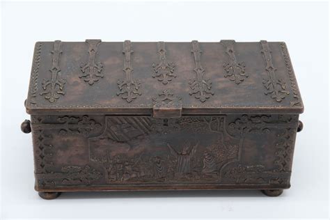 13th century metal box|A Heavy Cast Metal Box In The Form Of An Early 13th Century .